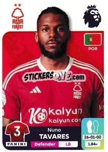 Sticker Nuno Tavares - English Premier League 2023-2024
 - Panini