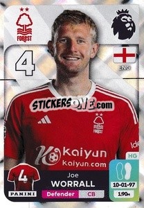 Sticker Joe Worrall - English Premier League 2023-2024
 n. 496 - Panini