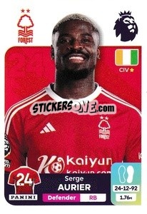 Sticker Serge Aurier - English Premier League 2023-2024
 n. 498 - Panini