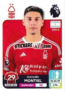 Sticker Gonzalo Montiel - English Premier League 2023-2024
 n. 500 - Panini