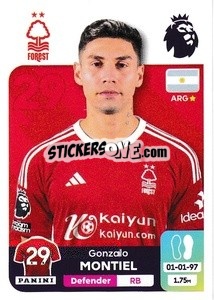 Cromo Gonzalo Montiel - English Premier League 2023-2024
 - Panini