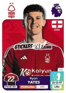 Sticker Ryan Yates - English Premier League 2023-2024
 - Panini