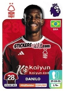 Sticker Danilo - English Premier League 2023-2024
 n. 509 - Panini