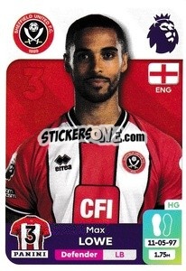 Sticker Max Lowe - English Premier League 2023-2024
 - Panini