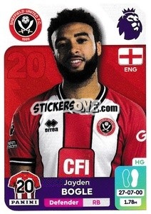 Sticker Jayden Bogle - English Premier League 2023-2024
 n. 531 - Panini
