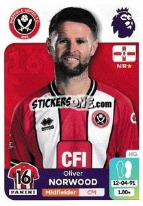 Sticker Oliver Norwood - English Premier League 2023-2024
 n. 534 - Panini