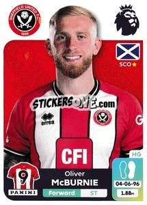Sticker Oliver McBurnie - English Premier League 2023-2024
 n. 538 - Panini
