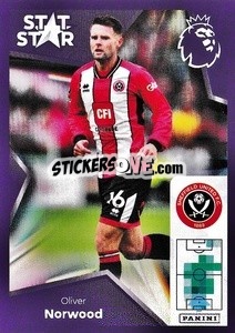 Sticker Oliver Norwood (Stat Stars) - English Premier League 2023-2024
 n. 549 - Panini