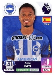 Cromo Ansu Fati - English Premier League 2023-2024
 - Panini