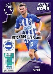 Sticker Pascal Groß (Stat Stars) - English Premier League 2023-2024
 n. 166 - Panini