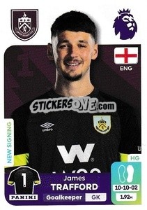 Sticker James Trafford - English Premier League 2023-2024
 - Panini