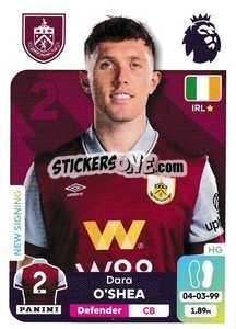 Sticker Dara O'Shea - English Premier League 2023-2024
 - Panini