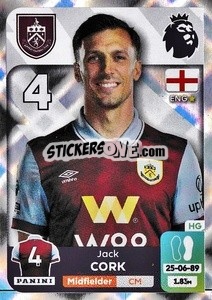 Sticker Jack Cork - English Premier League 2023-2024
 - Panini