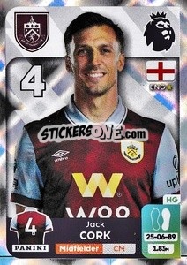 Cromo Jack Cork - English Premier League 2023-2024
 n. 178 - Panini