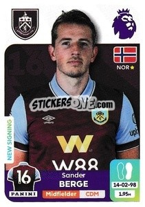 Sticker Sander Berge - English Premier League 2023-2024
 n. 181 - Panini