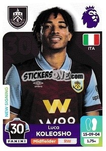 Figurina Luca Koleosho - English Premier League 2023-2024
 - Panini