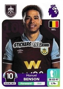 Sticker Manuel Benson - English Premier League 2023-2024
 n. 185 - Panini