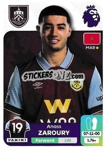 Sticker Anass Zaroury - English Premier League 2023-2024
 - Panini