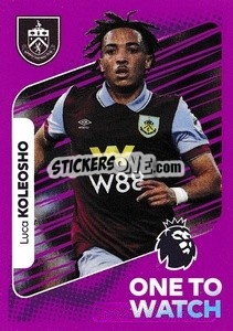 Figurina Luca Koleosho (One to Watch) - English Premier League 2023-2024
 n. 193 - Panini