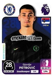 Sticker Djordje Petrović - English Premier League 2023-2024
 - Panini