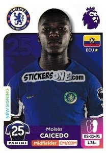 Sticker Moisés Caicedo - English Premier League 2023-2024
 - Panini