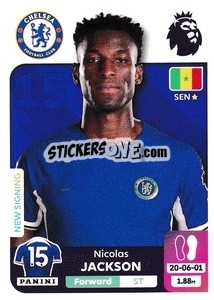 Sticker Nicolas Jackson - English Premier League 2023-2024
 n. 217 - Panini