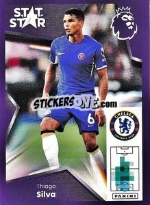 Sticker Thiago Silva (Stat Stars) - English Premier League 2023-2024
 n. 222 - Panini