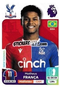Sticker Matheus França - English Premier League 2023-2024
 n. 240 - Panini