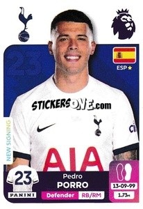 Cromo Pedro Porro - English Premier League 2023-2024
 n. 556 - Panini