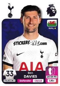 Sticker Ben Davies - English Premier League 2023-2024
 - Panini