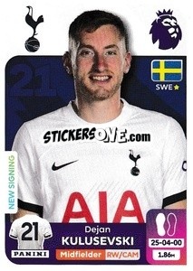 Sticker Dejan Kulusevski - English Premier League 2023-2024
 n. 565 - Panini