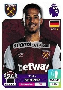 Sticker Thilo Kehrer - English Premier League 2023-2024
 n. 587 - Panini