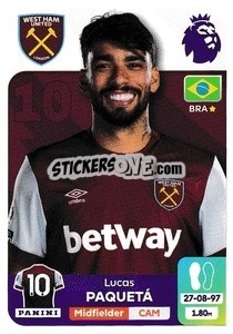 Sticker Lucas Paquetá - English Premier League 2023-2024
 - Panini