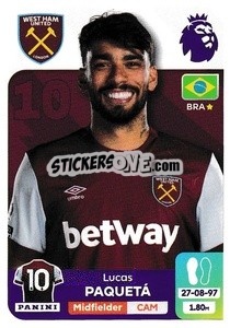 Sticker Lucas Paquetá - English Premier League 2023-2024
 n. 592 - Panini