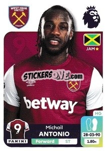 Sticker Michail Antonio - English Premier League 2023-2024
 - Panini