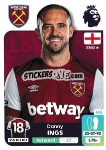 Sticker Danny Ings - English Premier League 2023-2024
 - Panini