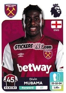 Sticker Divin Mubama - English Premier League 2023-2024
 - Panini