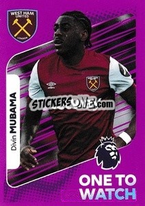 Sticker Divin Mubama (One to Watch) - English Premier League 2023-2024
 - Panini