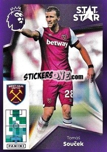 Sticker Tomáš Souček (Stat Stars) - English Premier League 2023-2024
 - Panini