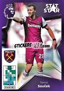 Sticker Tomáš Souček (Stat Stars) - English Premier League 2023-2024
 n. 606 - Panini