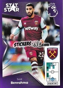 Sticker Saïd Benrahma (Stat Stars) - English Premier League 2023-2024
 - Panini
