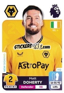 Sticker Matt Doherty - English Premier League 2023-2024
 - Panini