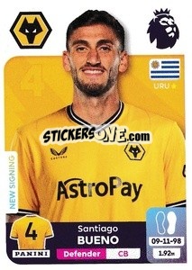 Sticker Santiago Bueno - English Premier League 2023-2024
 - Panini