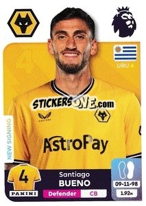 Cromo Santiago Bueno - English Premier League 2023-2024
 n. 613 - Panini