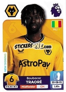 Sticker Boubacar Traoré - English Premier League 2023-2024
 n. 620 - Panini