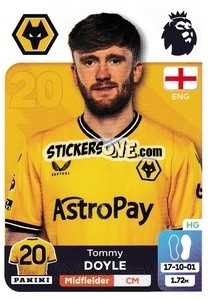 Sticker Tommy Doyle - English Premier League 2023-2024
 n. 622 - Panini