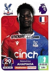 Sticker Naouirou Ahamada - English Premier League 2023-2024
 - Panini