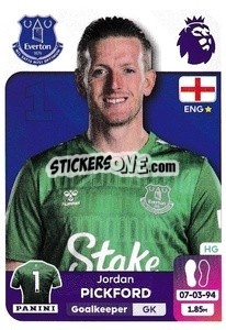 Sticker Jordan Pickford - English Premier League 2023-2024
 n. 256 - Panini