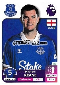 Sticker Michael Keane - English Premier League 2023-2024
 n. 259 - Panini