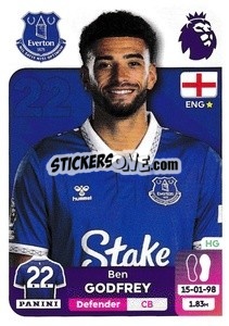 Sticker Ben Godfrey - English Premier League 2023-2024
 - Panini
